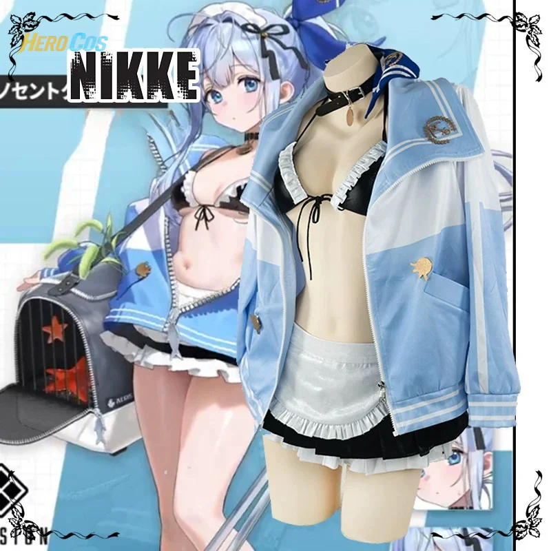 Anime Cosplay Bikini - 2025 Anchor Maid Cosplay NIKKE：The Goddess