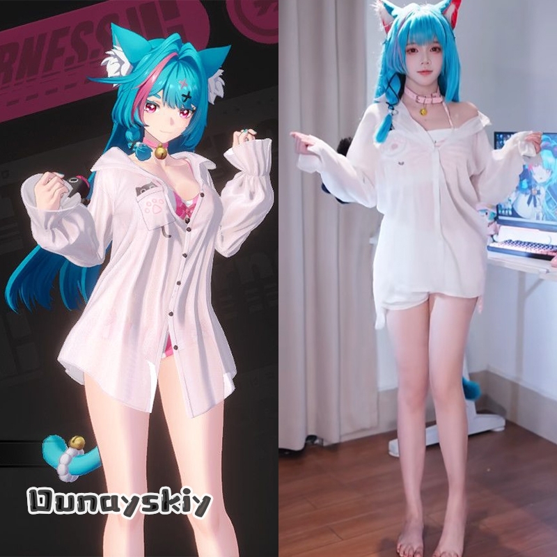 Anime Cosplay Bikini - Cosplay Neverness To Everness Mint Clothes