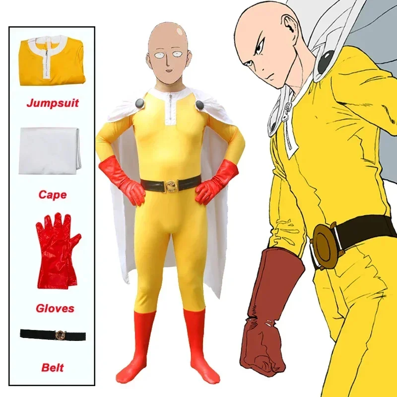 Anime Cosplay One Punch Man - Adult Halloween Costume for Man Anime