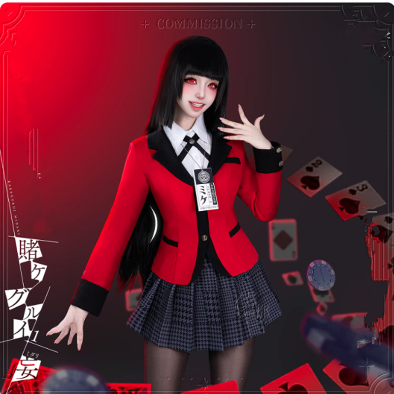Anime Cosplay Yumeko - Jabami Yumeko Cosplay Costume Kakegurui Halloween