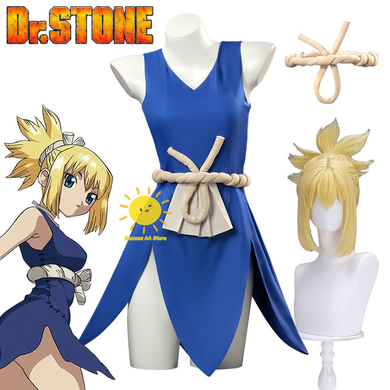 Anime Dr.Stone Cosplay Kohaku  - Anime Cosplay Mujer avaliação e preço