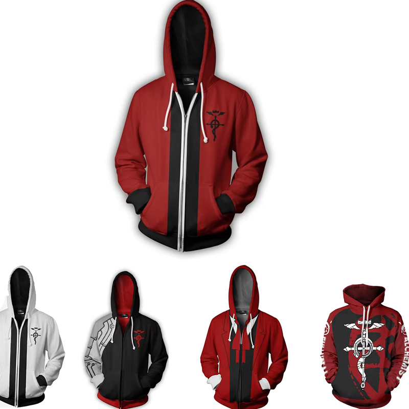 Anime Alchemist Edward Hoodie  - Fullmetal Alchemist Coat avaliação e preço