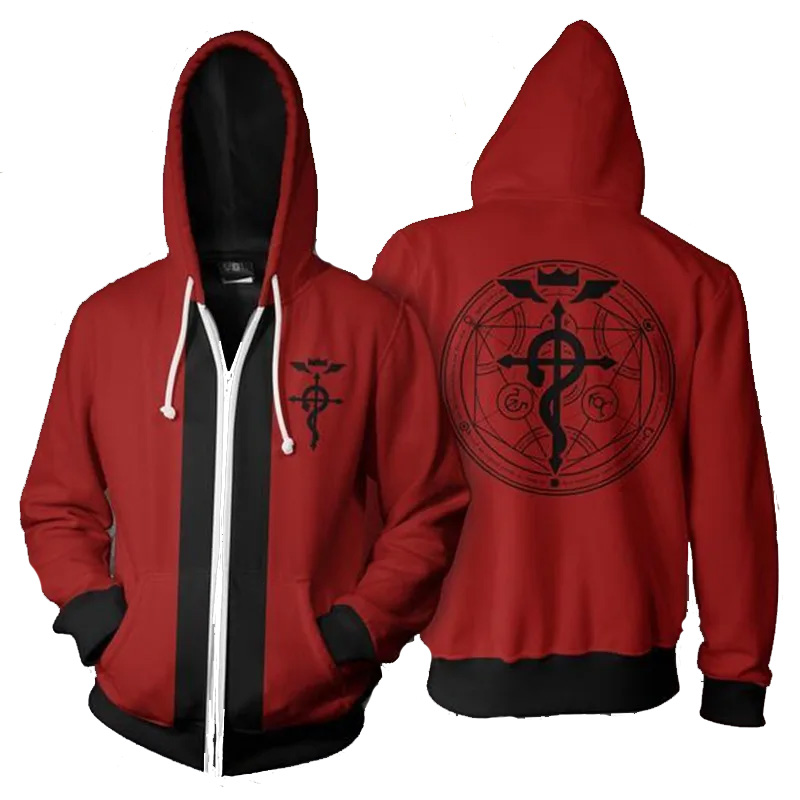 Anime Alchemist Edward Hoodie  - Fullmetal Alchemist Coat avaliação e preço