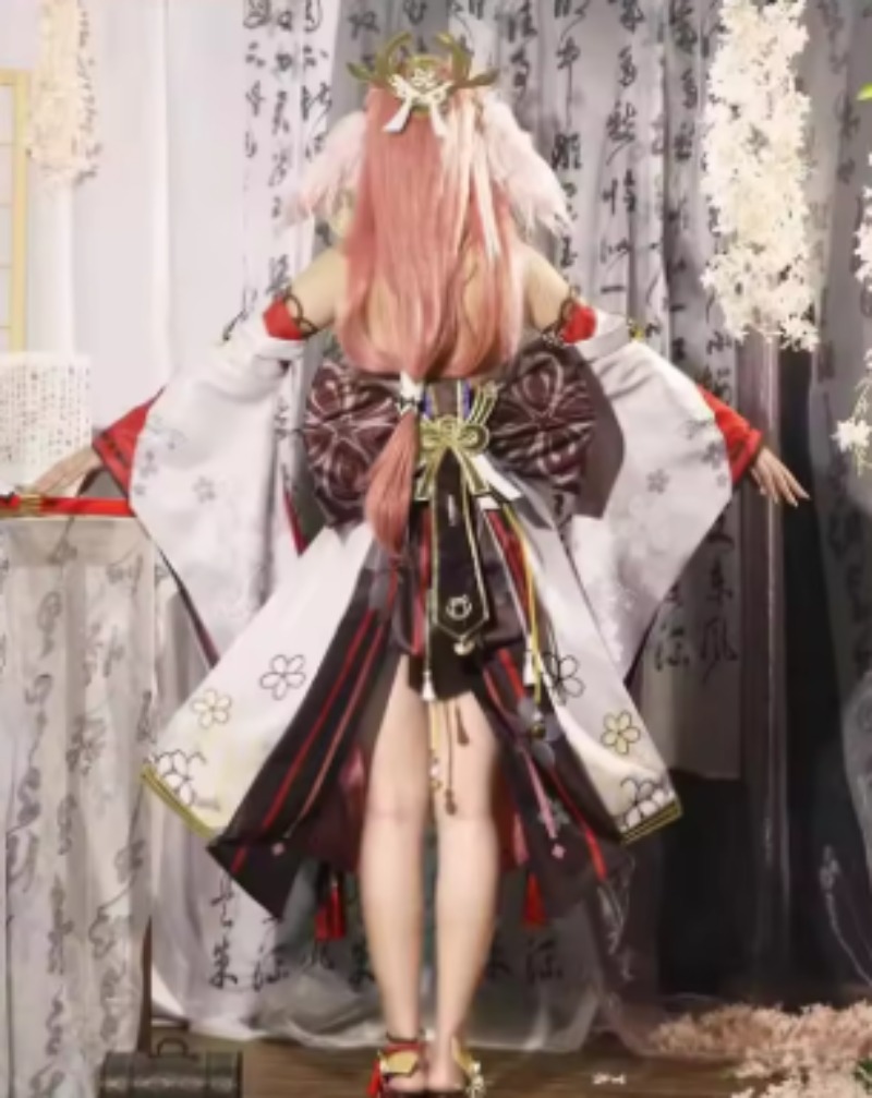 Genshin Impact Yae Miko Cospla - Anime Cosplay Kostüm avaliação e preço