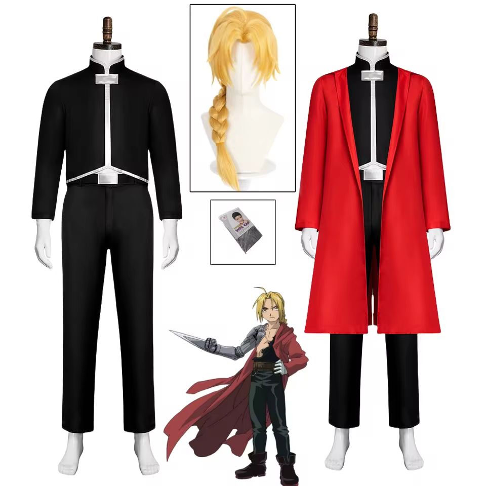 Anime Cos Fullmetal Alchemist  - Fullmetal Alchemist Coat avaliação e preço