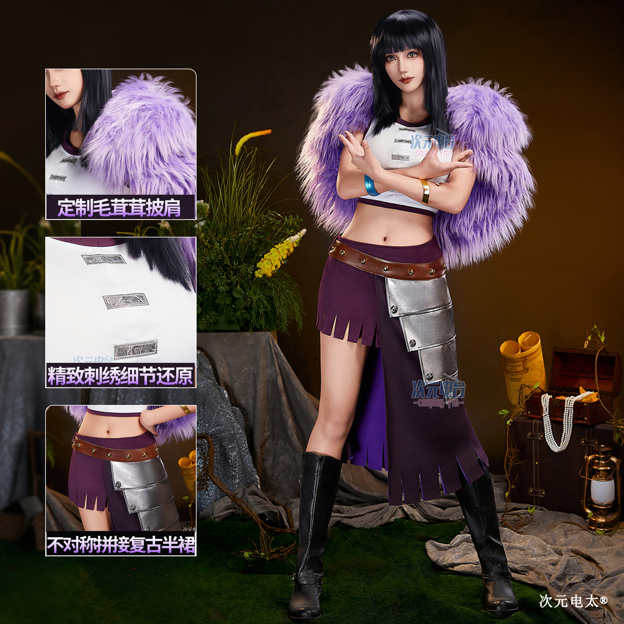 Anime Nico Robin Cosplay Costu - Anime Cosplay Mujer avaliação e preço