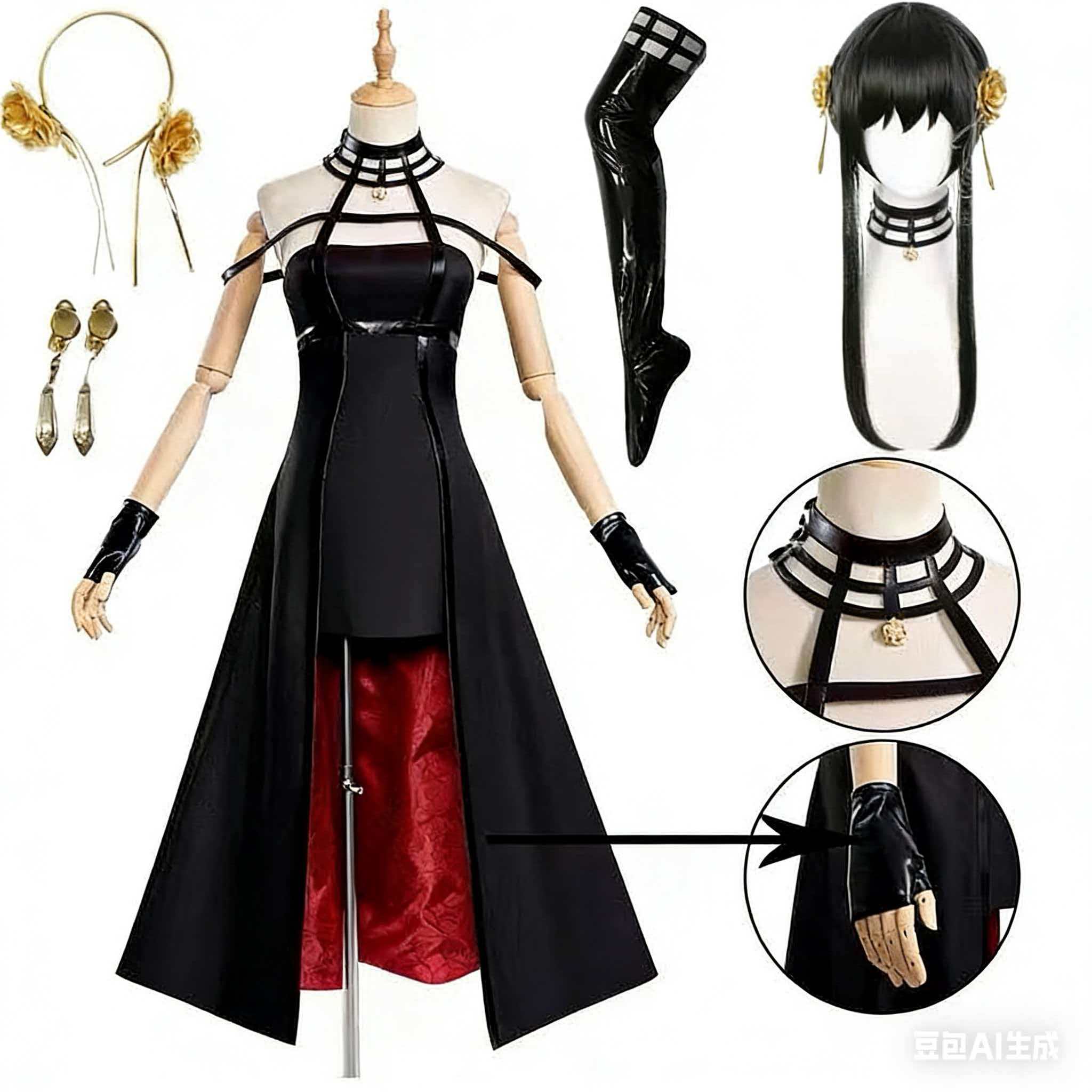 Yor Forger Cosplay costume Hea - Anime Cosplay Yor Forger avaliação e preço