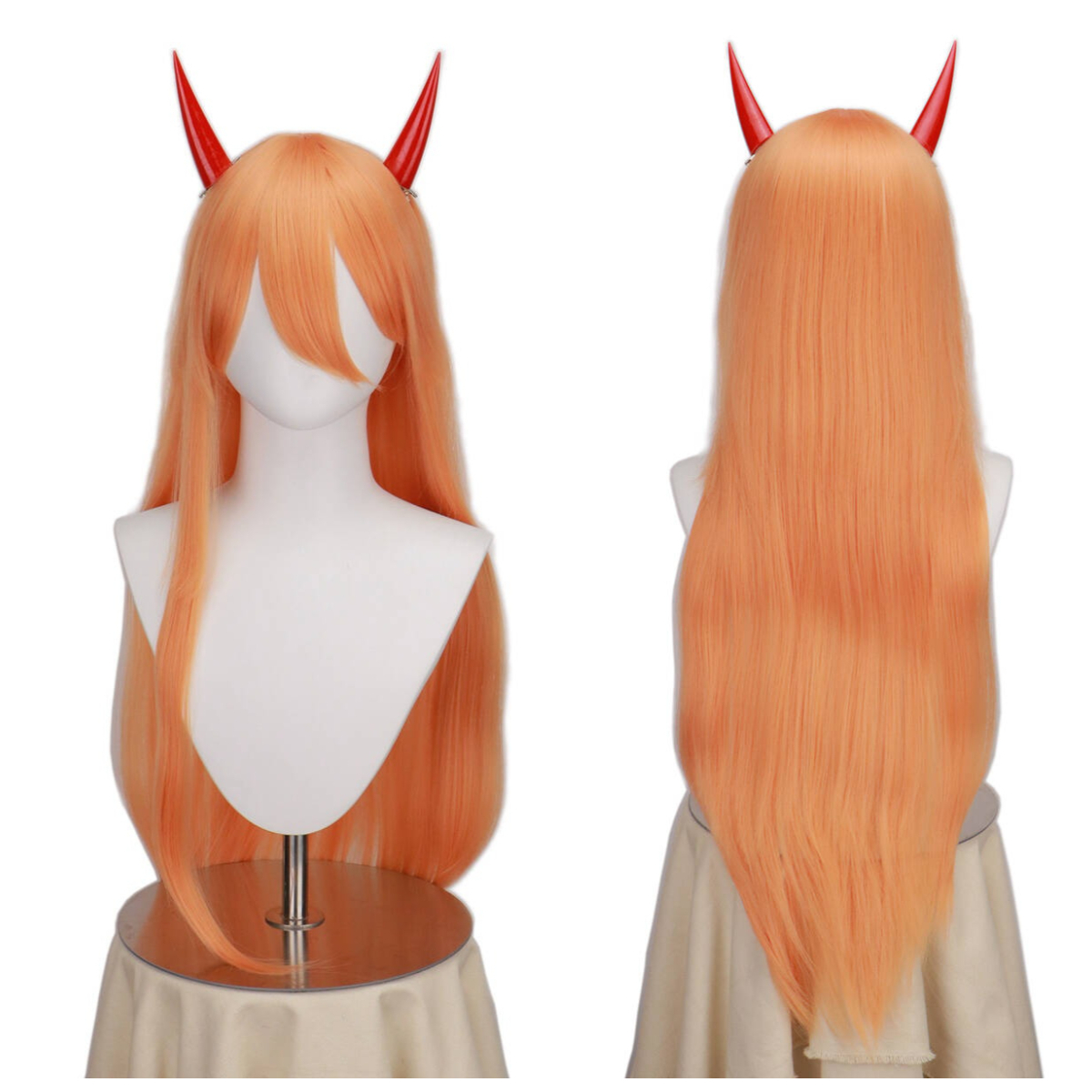 Long Orange Pink Heat Resistan - Anime Cosplay Orange Hair avaliação e preço