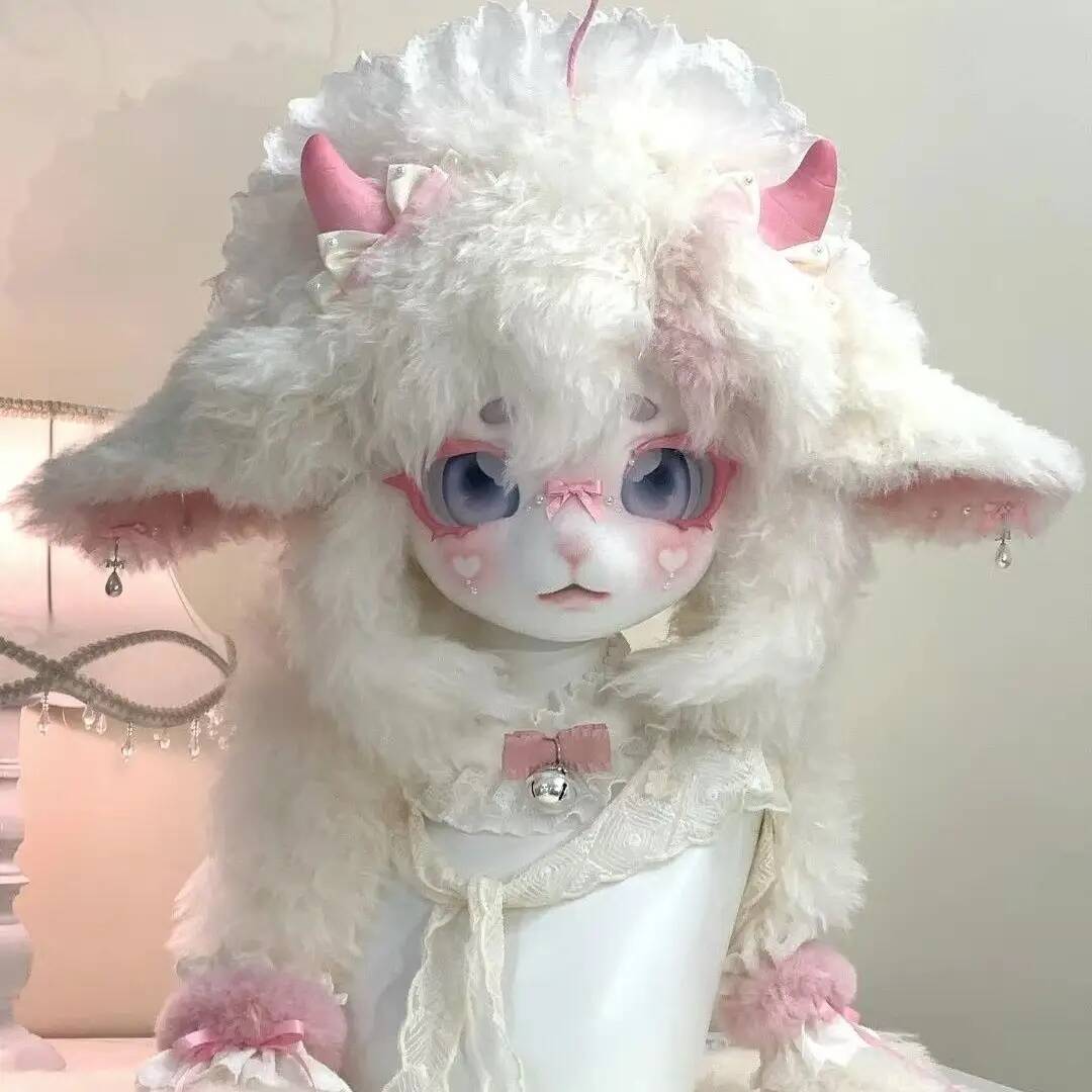 Handmade Kig Fursuit Head, Cut - Anime Cosplay Female avaliação e preço