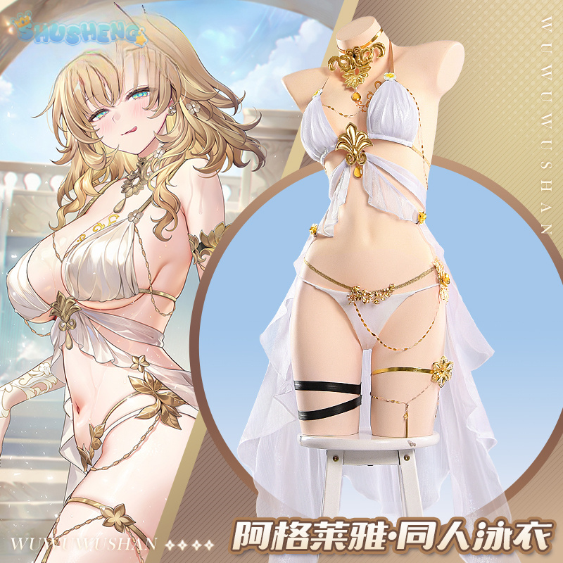 Women's sexy bikini swimsuit d - Anime Cosplay Bikini avaliação e preço