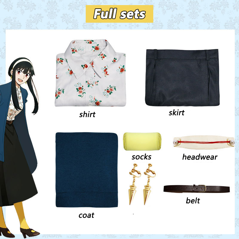 Yor Forger Cosplay Costume Ani - Anime Cosplay Yor Forger avaliação e preço