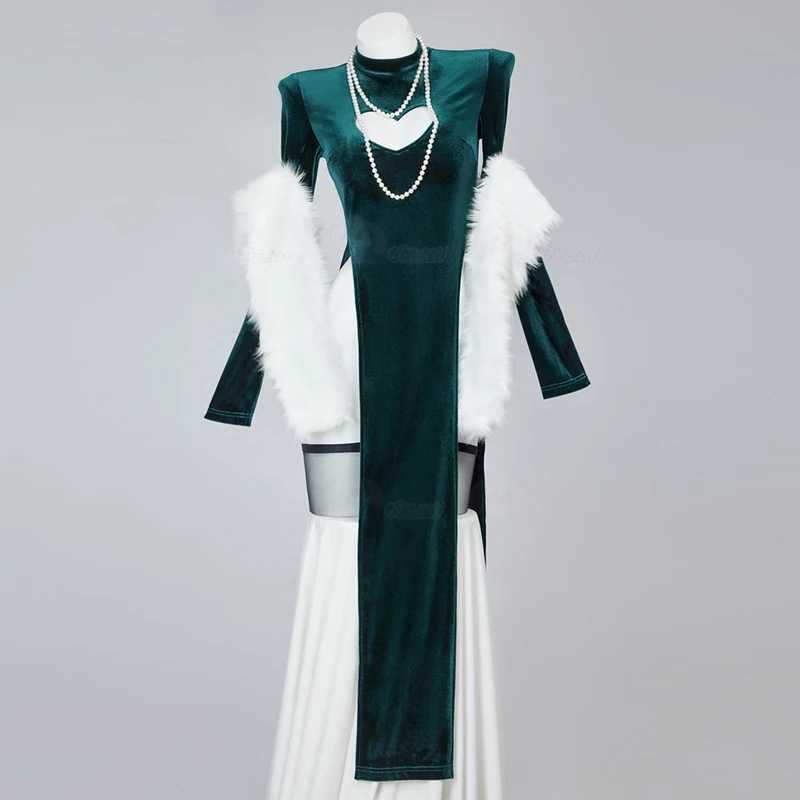 Sexy Velet Furry Cape Dress Wi - Anime Cosplay One Punch Man avaliação e preço