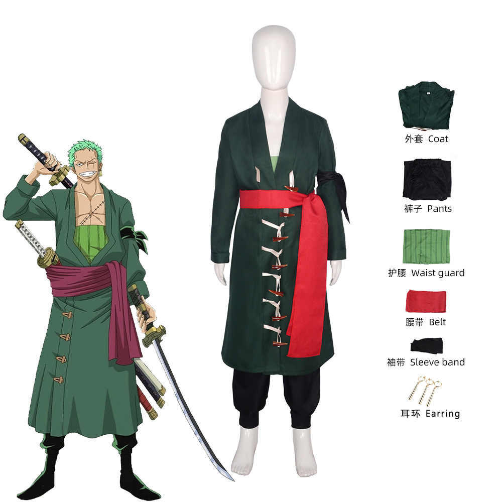Fantasia Wano Country Roronoa  - Anime Cosplay Kid avaliação e preço