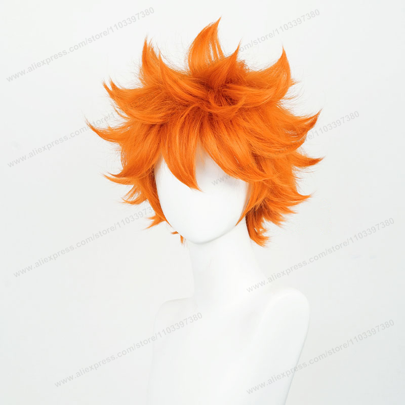 Hinata Shoyo Cosplay Wig 26cm  - Anime Cosplay Orange Hair avaliação e preço