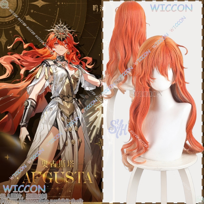 Anime Game Wuthering Waves Cos - Anime Cosplay Orange Hair avaliação e preço