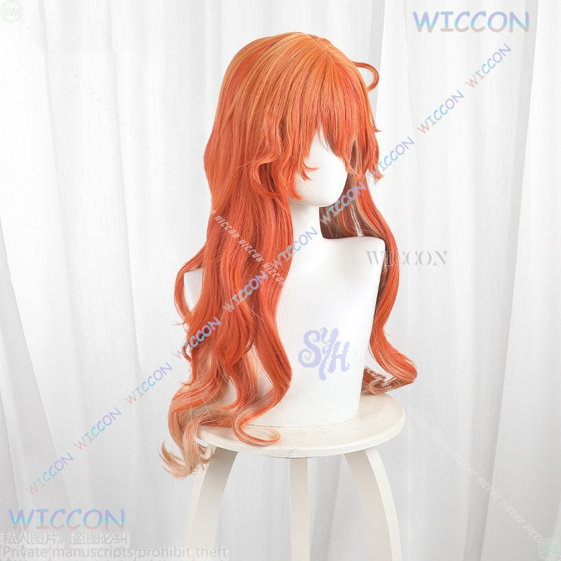 Anime Game Wuthering Waves Cos - Anime Cosplay Orange Hair avaliação e preço