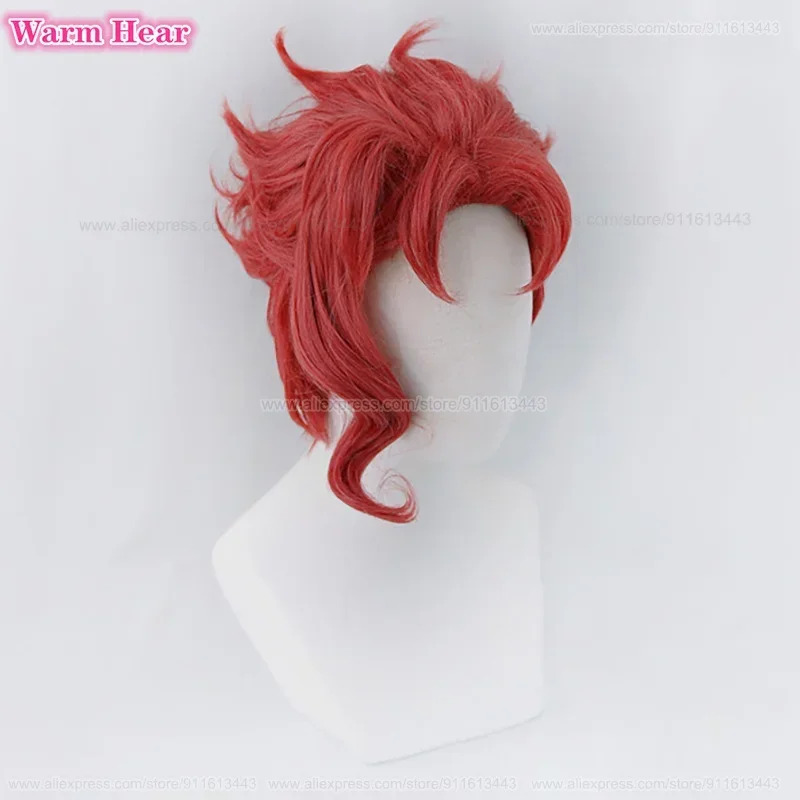 Noriaki Kakyoin Synthetic Unis - Anime Cosplay With Red Hair avaliação e preço
