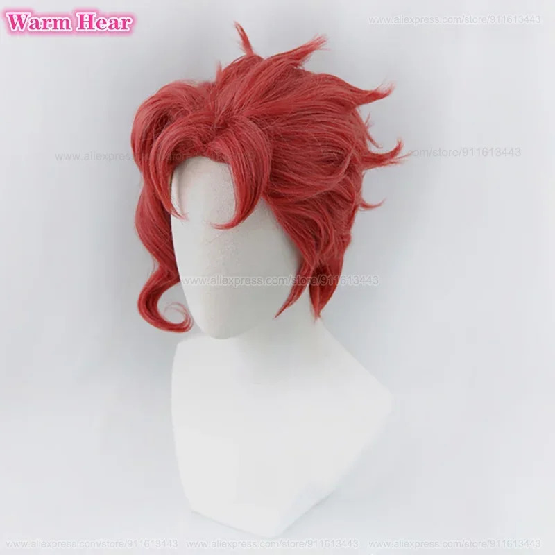 Noriaki Kakyoin Synthetic Unis - Anime Cosplay With Red Hair avaliação e preço