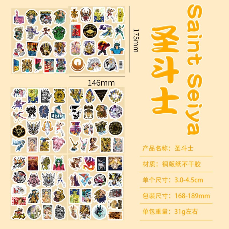101Pcs Saint Seiya Anime Stick - Anime Cosplay Manga avaliação e preço