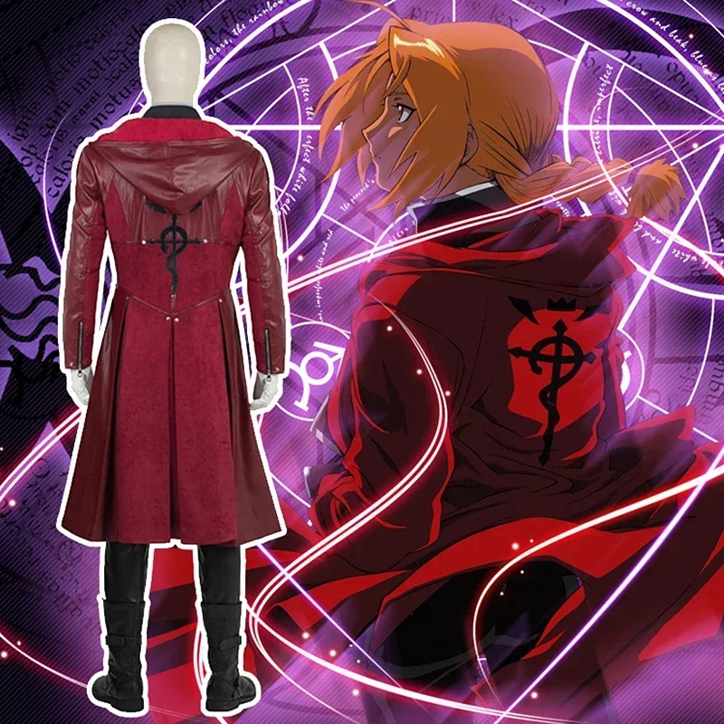 ♥2026 New Halloween Costume Co - Fullmetal Alchemist Coat avaliação e preço
