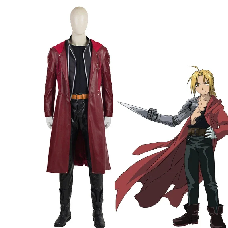 ♥2026 New Halloween Costume Co - Fullmetal Alchemist Coat avaliação e preço
