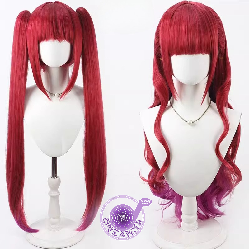 Houshou Marine Cosplay Wig Vtu - Anime Cosplay With Red Hair avaliação e preço