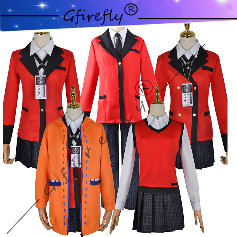 Kakegurui Cosplay Costume Jyab - Anime Cosplay Yumeko avaliação e preço
