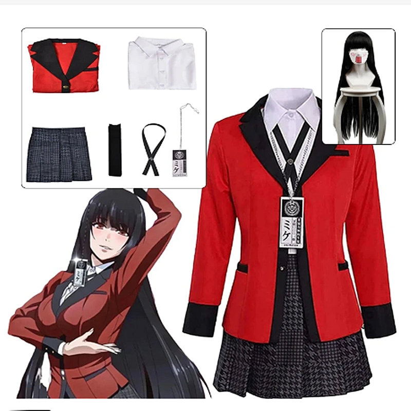 Cosplay Costume Girl Pleated S - Anime Cosplay Yumeko avaliação e preço