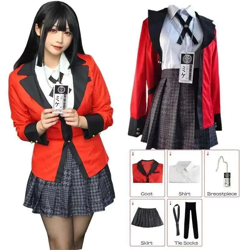 Anime Kakegurui Jabami Yumeko  - Anime Cosplay Yumeko avaliação e preço