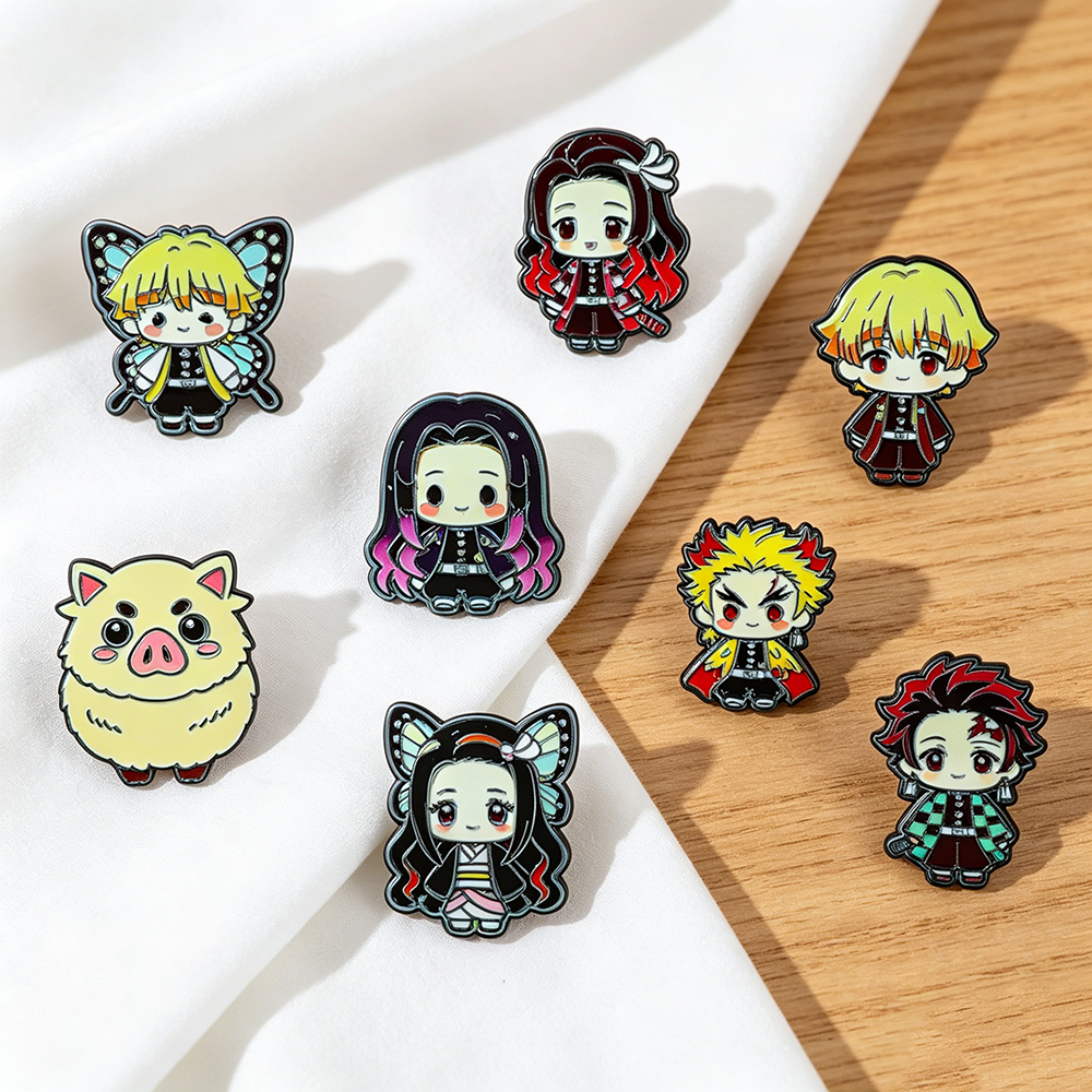 8pcs Demon Slayer Anime Lapel  - Cosplay Anime Tsunade avaliação e preço