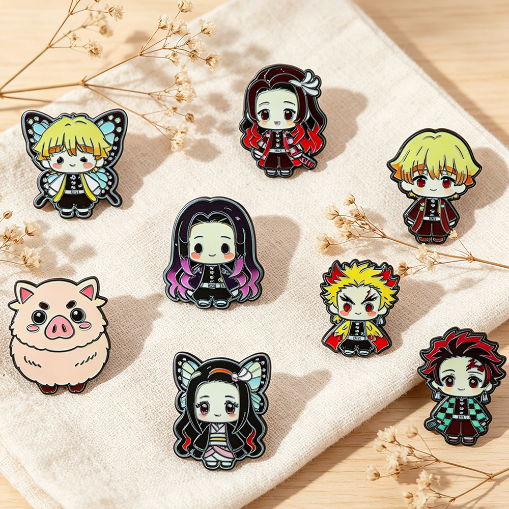 8pcs Demon Slayer Anime Lapel  - Cosplay Anime Tsunade avaliação e preço