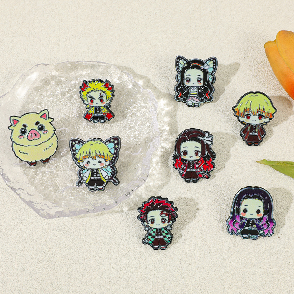 8pcs Demon Slayer Anime Lapel  - Cosplay Anime Tsunade avaliação e preço
