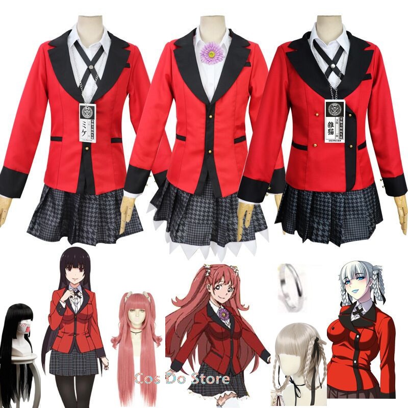 Anime Kakegurui Yumeko Costume - Anime Cosplay Yumeko avaliação e preço