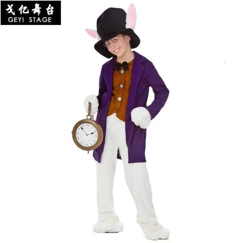 Alice Clothes White Child Rabb - Anime Cosplay Boy avaliação e preço