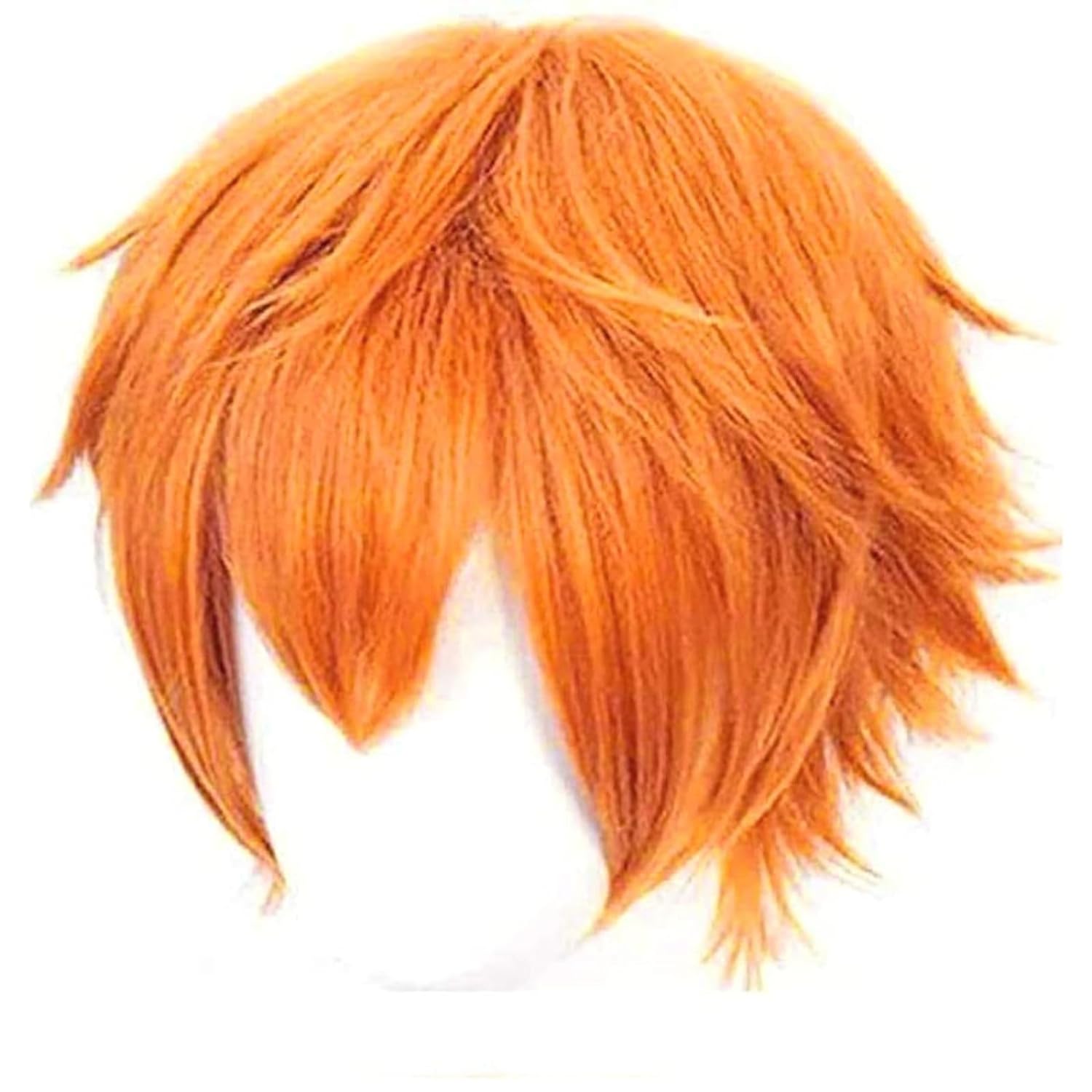 Short Orange Wig for Men Orang - Anime Cosplay Orange Hair avaliação e preço