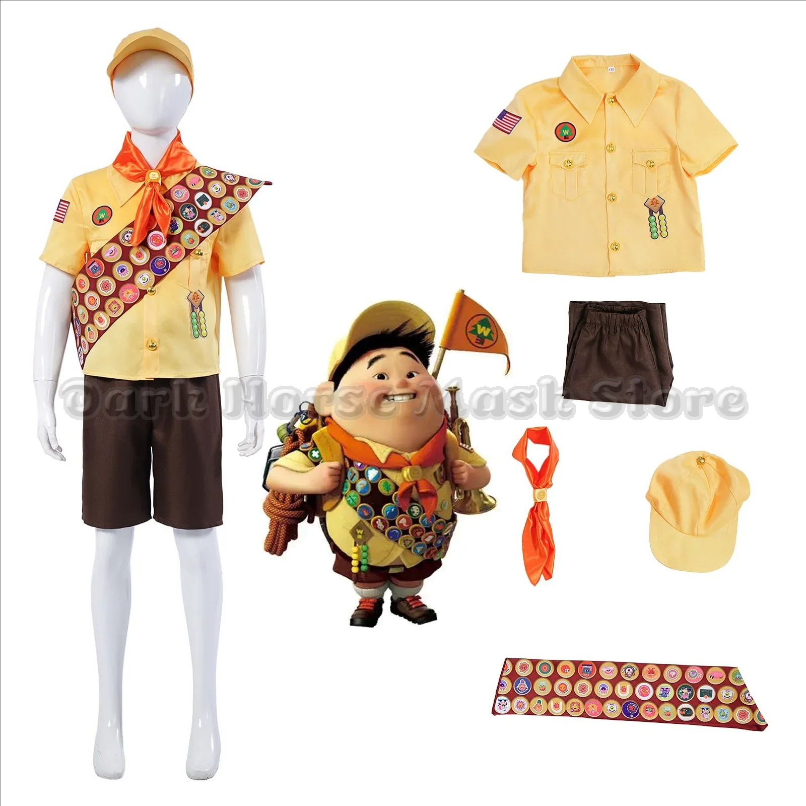 Up Cosplay Costume Little Boy  - Anime Cosplay Boy avaliação e preço