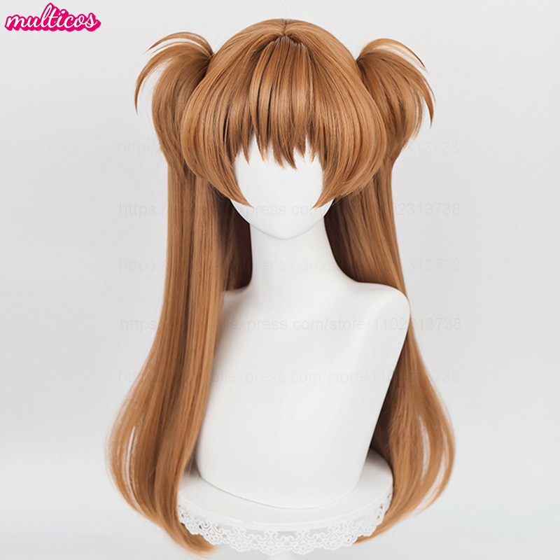 High Quality Anime EVA Asuka L - Anime Cosplay Orange Hair avaliação e preço