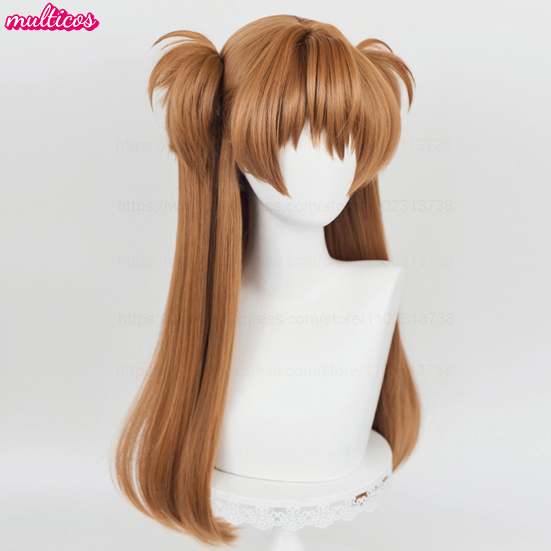 High Quality Anime EVA Asuka L - Anime Cosplay Orange Hair avaliação e preço