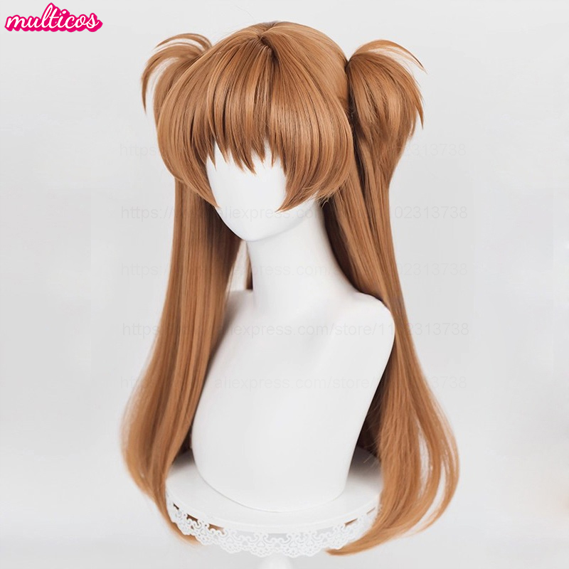 High Quality Anime EVA Asuka L - Anime Cosplay Orange Hair avaliação e preço