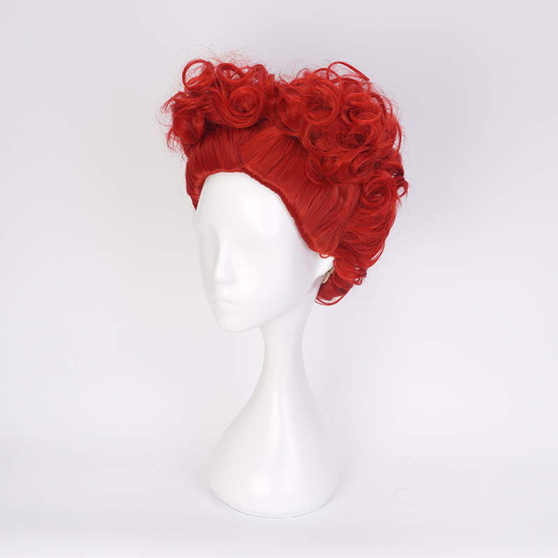 Alice Red Queen Cosplay Wig Qu - Anime Cosplay With Red Hair avaliação e preço