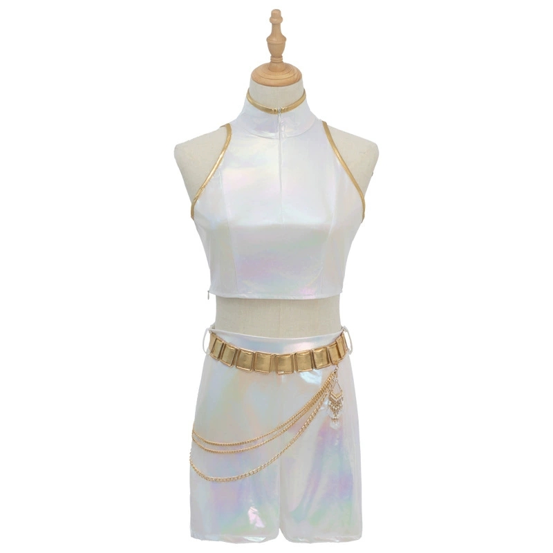 Cosplay Costume PU Leather Whi - Anime Cosplay Mujer avaliação e preço