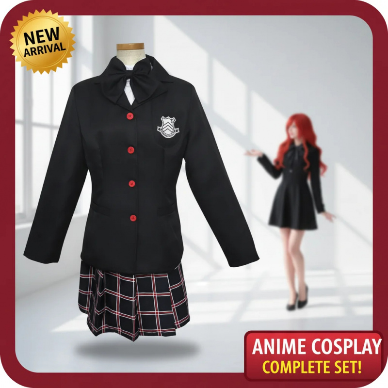 ▶❤Persona 5 Kasumi Yoshizawa C - Anime Cosplay With Red Hair avaliação e preço