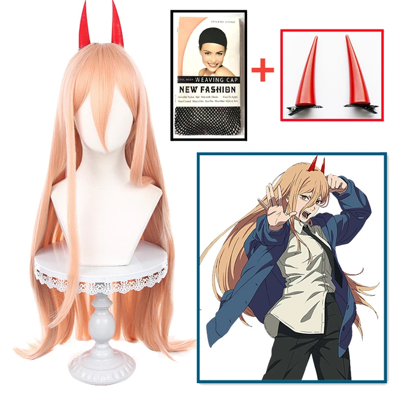 ♥ New 2026 Power Cosplay Wig A - Anime Cosplay Orange Hair avaliação e preço
