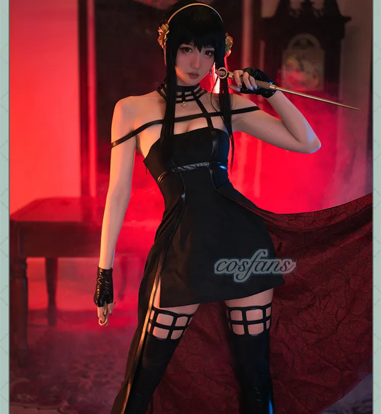 Spy X Family Yor Forger Cospla - Anime Cosplay Yor Forger avaliação e preço