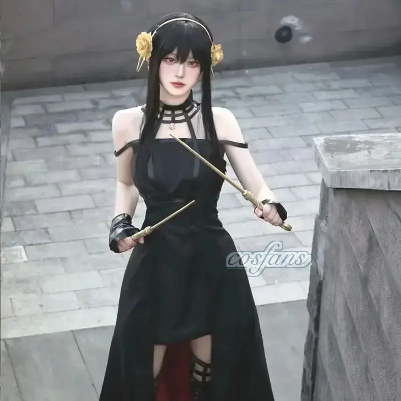 Spy X Family Yor Forger Cospla - Anime Cosplay Yor Forger avaliação e preço