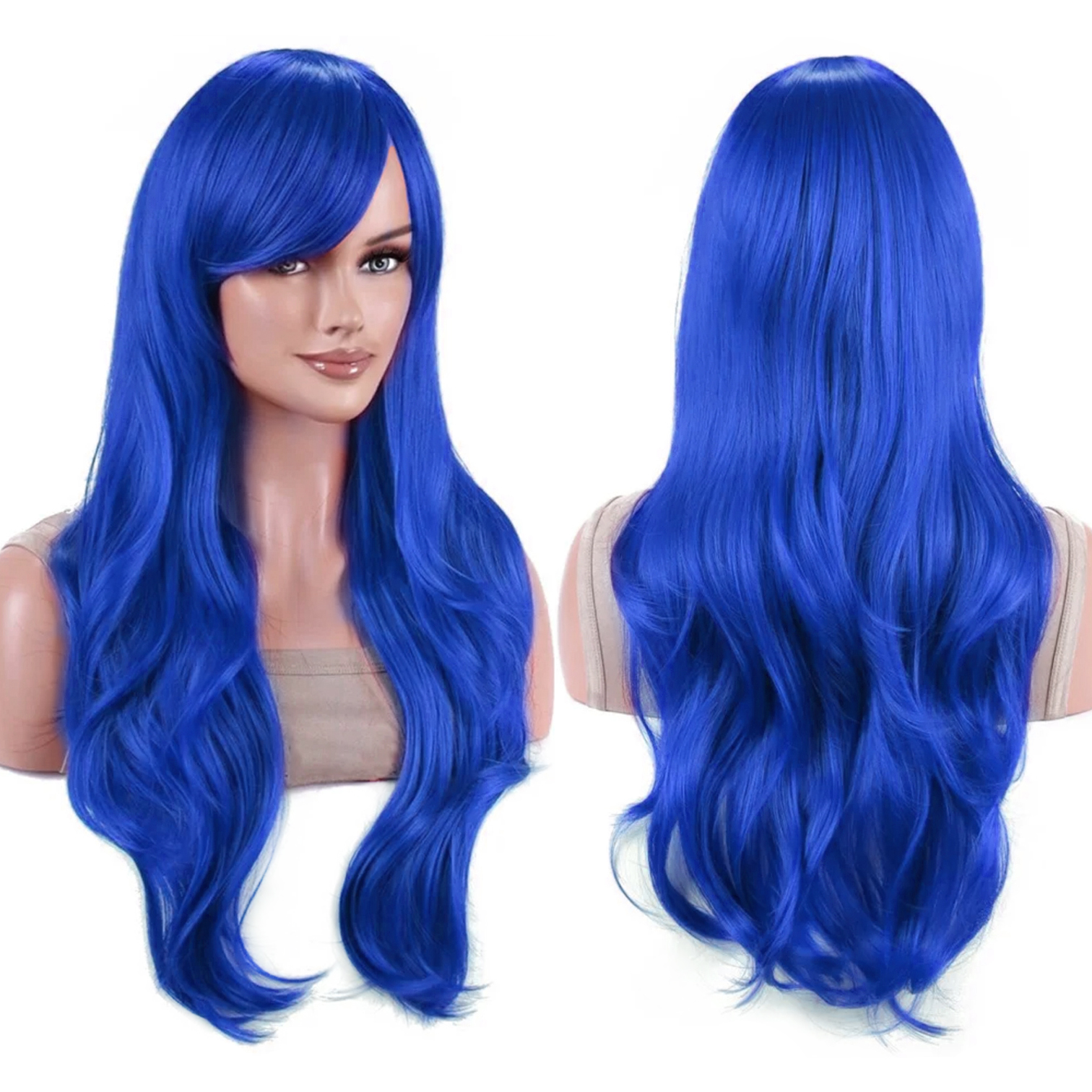 Synthetic Hair Long Wavy Brigh - Anime Cosplay Orange Hair avaliação e preço