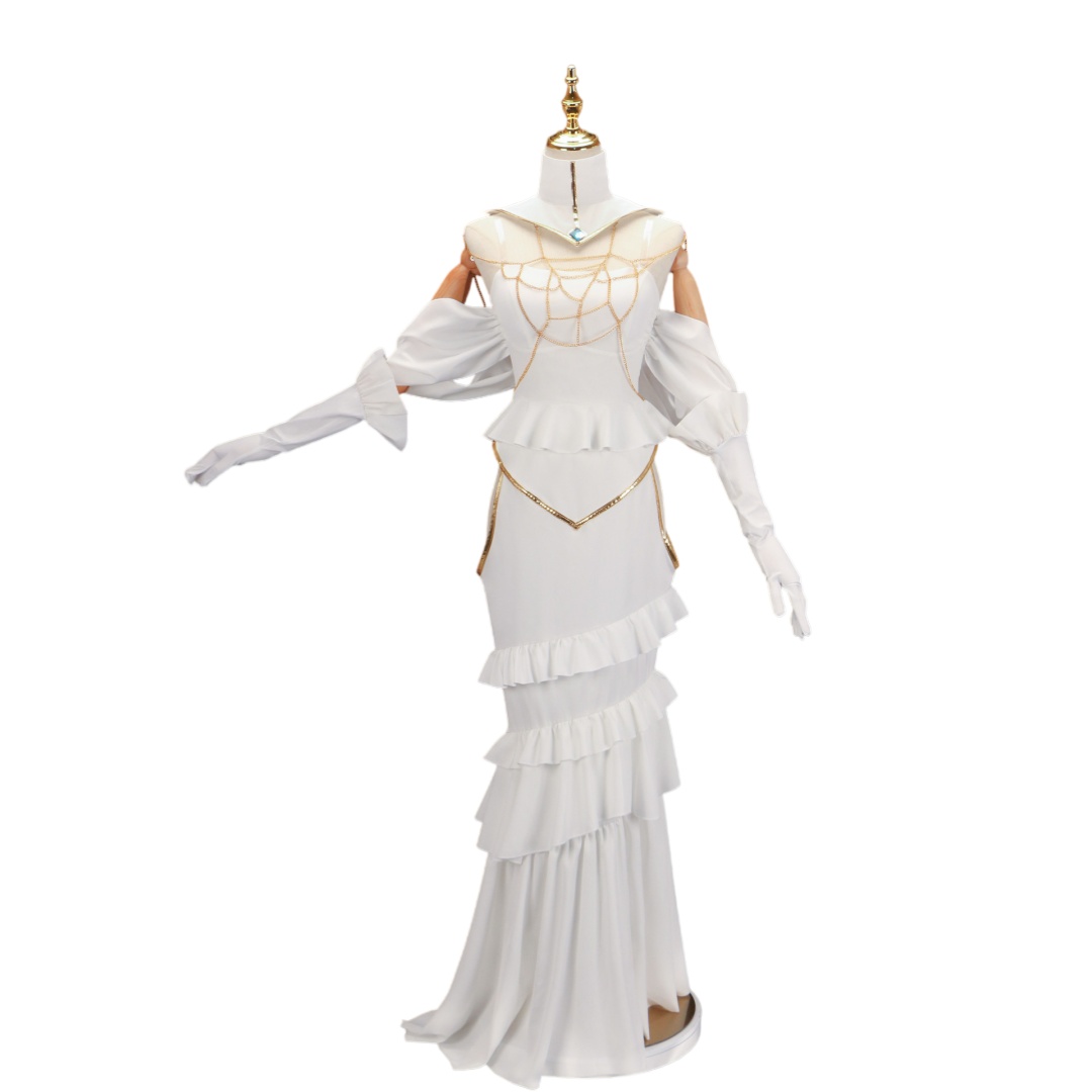Overlord Arubedo Pure-White De - Anime Cosplay Wigs avaliação e preço