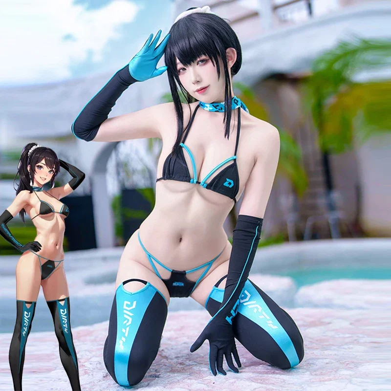 Women Sexy 5 Pieces Bikini Set - Anime Cosplay Bikini avaliação e preço