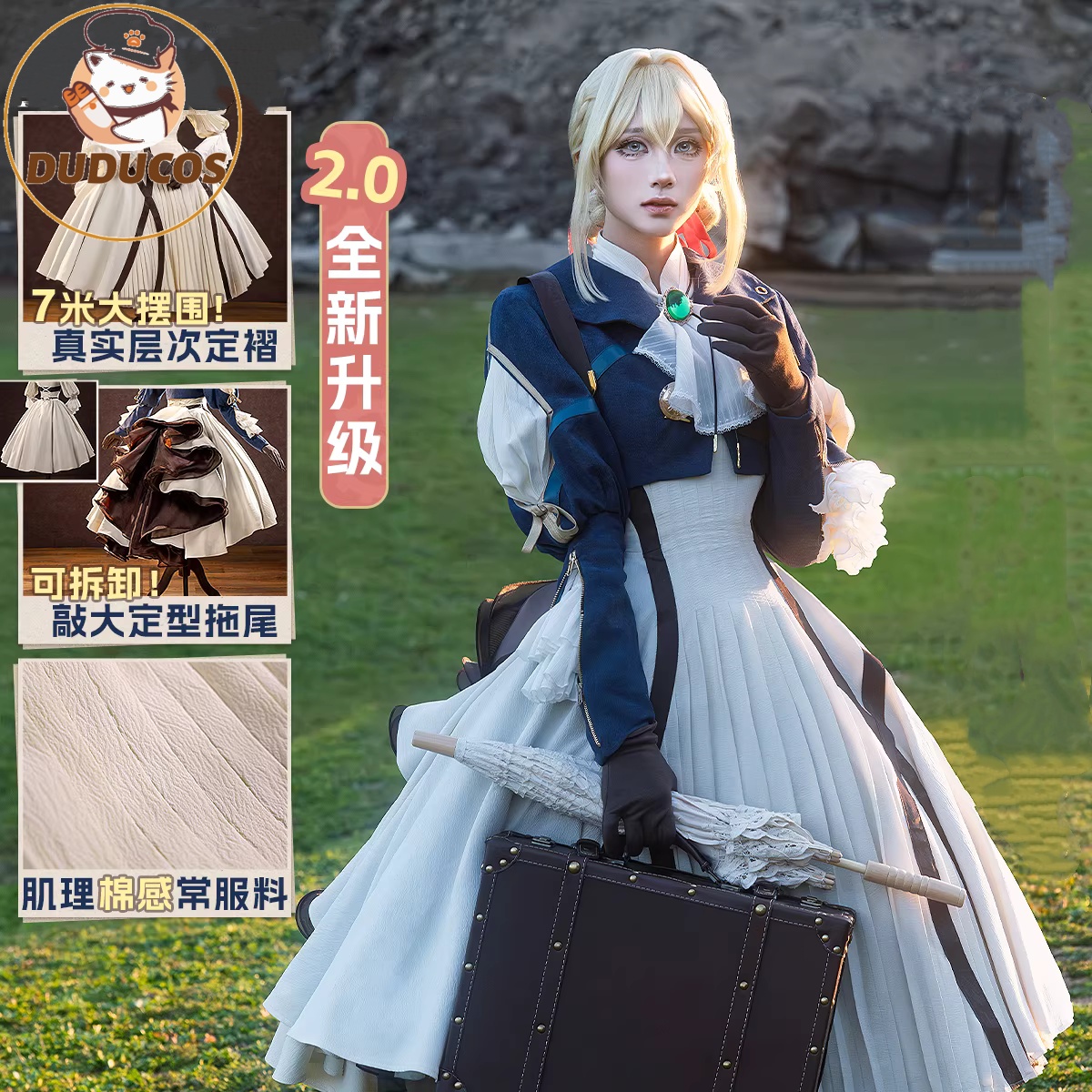 INSTOCK Violet Evergarden Cosp - Anime Cosplay Female avaliação e preço