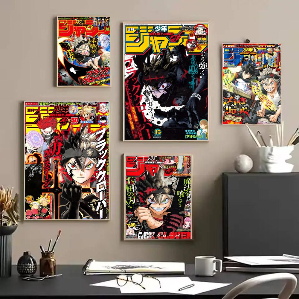 B-Black Clover Anime Poster St - Anime Cosplay Wallpaper avaliação e preço